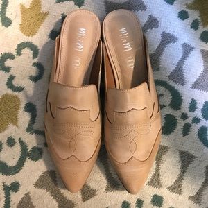 Tan Slip on Flat (Genuine Leather)